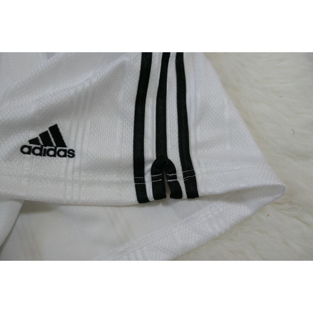 NWT Vintage Y2K 90s ADIDAS Soccer TREVISO Polyester Men's White Shorts Large - Picture 3 of 12